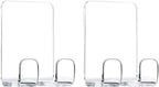 Razor Holder Hooks Shower Hook with Acrylic Adhesive for Razor Bathroom Kitchen Organizer for Razor Plug Towelrazor Hooks (Acrylic Razor holder-2pcs)