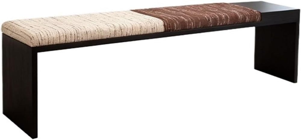 Modern Fabric Bench for Office Area Casual Dressing Room Bedroom Wooden Bed e...