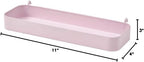Standing Shelf Units,11X3 1/2 inch Skadis Shelf, Storage Shelves Use DIY Storage Cube Shelf for Books,Wallets,Coins or Mini Toys (1, Pink)