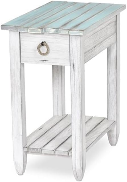 Pemberly Row Contemporary Wood Chairside Table, 25" H x 14" W x 23&...