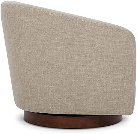 CHITA Swivel Accent Chair Set of 2, Wood Frame, Fully Assembled, Flax Beige |...