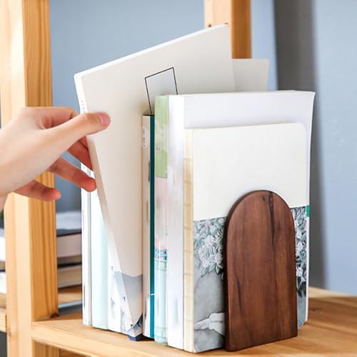 Book Ends,1 Pair Bookends Wood Book Ends Universal Economy Bookend
