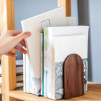 Book Ends,1 Pair Bookends Wood Book Ends Universal Economy Bookend
