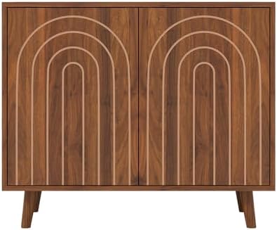 weselon 63" Sideboard Buffet Cabinet Set of 2, Modern Accent Cabinet wit...