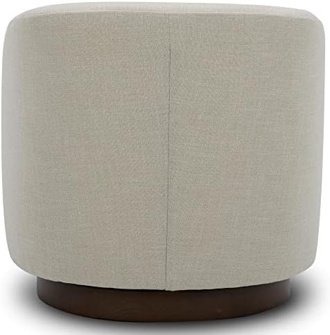 CHITA Swivel Accent Chair Set of 2, FSC Wood Frame, Fully Assembled, Linen