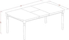 East West Furniture DOPL9-BCH-W 9 Piece Dining Room Table Set Includes a Rectangle Wooden Table with Butterfly Leaf and 8 Kitchen Dining Chairs, 42x78 Inch, Black & Cherry