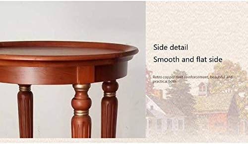 Telephone Table, End Table European Sofa Side Table,Solid Wood Coffee Table,R...