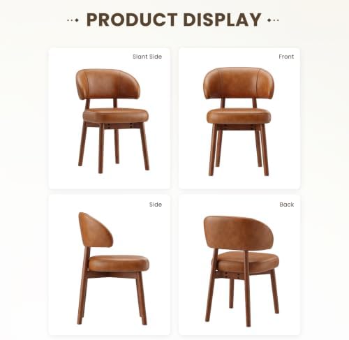 MALOL Wooden Dining Chairs Set of 6, Modern Upholstered Dining Room Kitchen S...