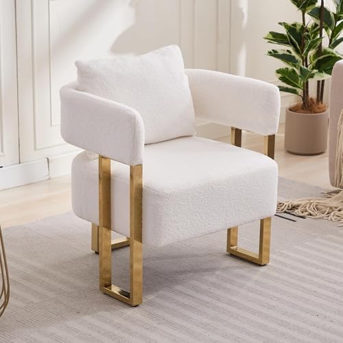 YITAI Modern Accent Chairs no Wheels, Living Room Side Chairs Set of 2 with G...
