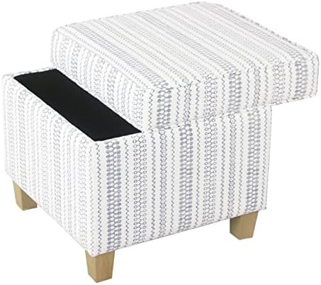 HomePop Home Decor | K7342-F2359 |Classic Square Storage Ottoman with Lift Of...