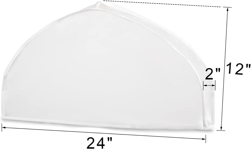 Zilink Shoulder Covers for Clothes Garment Dust Covers Protectors, 15 Pack | 2 in Gussted, Breathable, Hanger Covers for Hanging Clothes for Suit, Coats, Jackets, Dress Closet Storage
