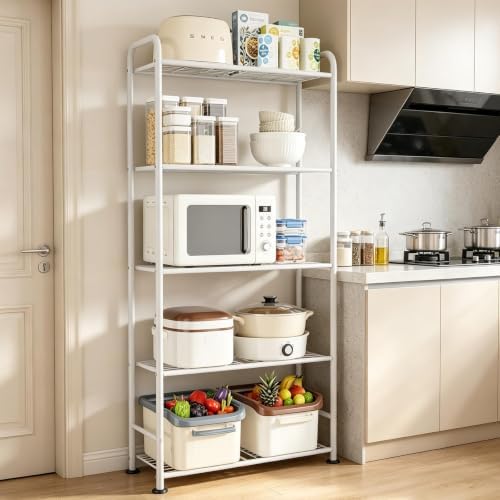 VTRIN Storage Shelves, 5 Tier Garage Shelving with Leveling Feet, Sturdy Meta...