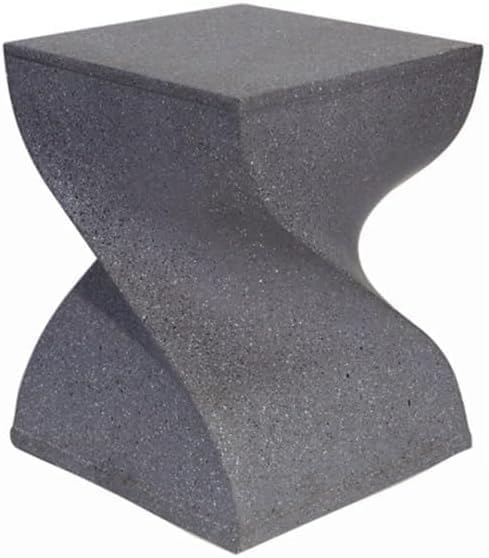 Design Side Table Magnesium Oxide End Table for Patio Living Room Bedroom Nig...