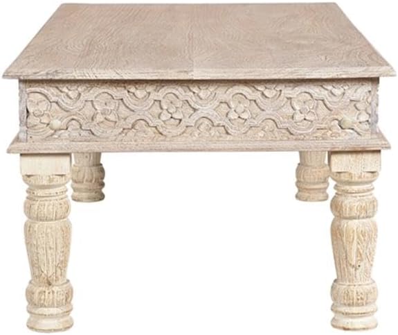 Pemberly Row 3-Piece Solid Mango Wood Living Room Table Set, Weathered Finish...