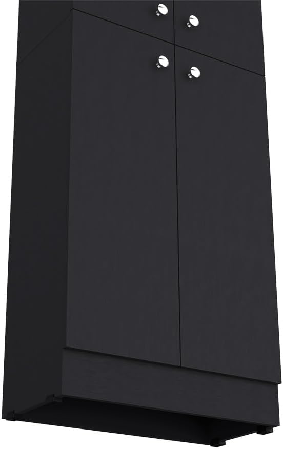 Mid-Century Retro Pantry Cabinet, Storage Cabinet for Kitchen Hallway Entrywa...