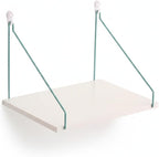 Maximize Vertical Space with Wall-Mounted Ladder Shelf, Paper-Based Composite Storage Unit for Bedroom or Living Area, White Finish (1 Piece)