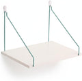 Wall-Mounted Ladder Shelf, Paper-Based Composite Storage for Bedroom Nightstand or Bathroom Counter, White (1 PC)