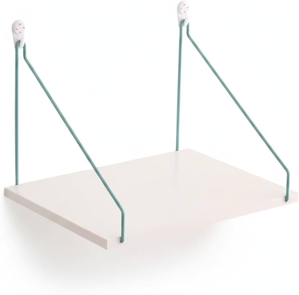 Wall-Mounted Ladder Shelf, Paper-Based Composite Storage for Bedroom Nightstand or Bathroom Counter, White (1 PC)