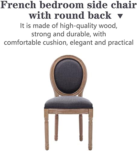 Nrizc French Country Dining Chairs Set of 6, Farmhouse Dining Chairs, Wood Ro...