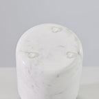 Natural White Marble Toothbrush Holder for Bathroom, Mordern Organic White Marble Toothbrush Cup, Luxury Texture Razor Holder, Razor Organizer for Dressing Table, Countertop, Hotel