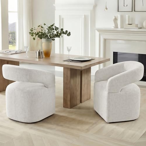 KISLOT Upholstered Dining Chairs Set of 4, Modern Arm Kitchen & Dining Ro...