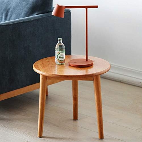 Telephone Table, End Table,Telephone Lighting Side Table,Round Solid Wood Din...