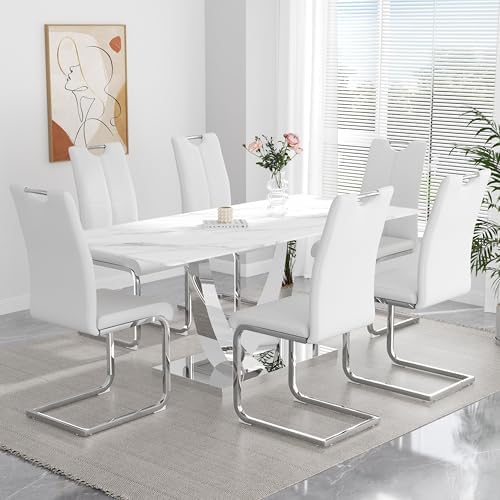 yeag Modern Dining Chairs Set of 4, Kitchen & Kitchen Room Chairs, with S...