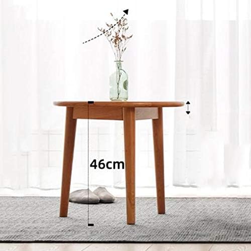 Telephone Table, End Table,Telephone Lighting Side Table,Round Solid Wood Din...