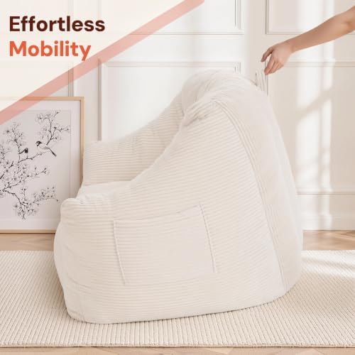 Korser Bean Bag Chair, Giant Bean Bag Chairs for Adults Teens, Comfy Floor Ch...