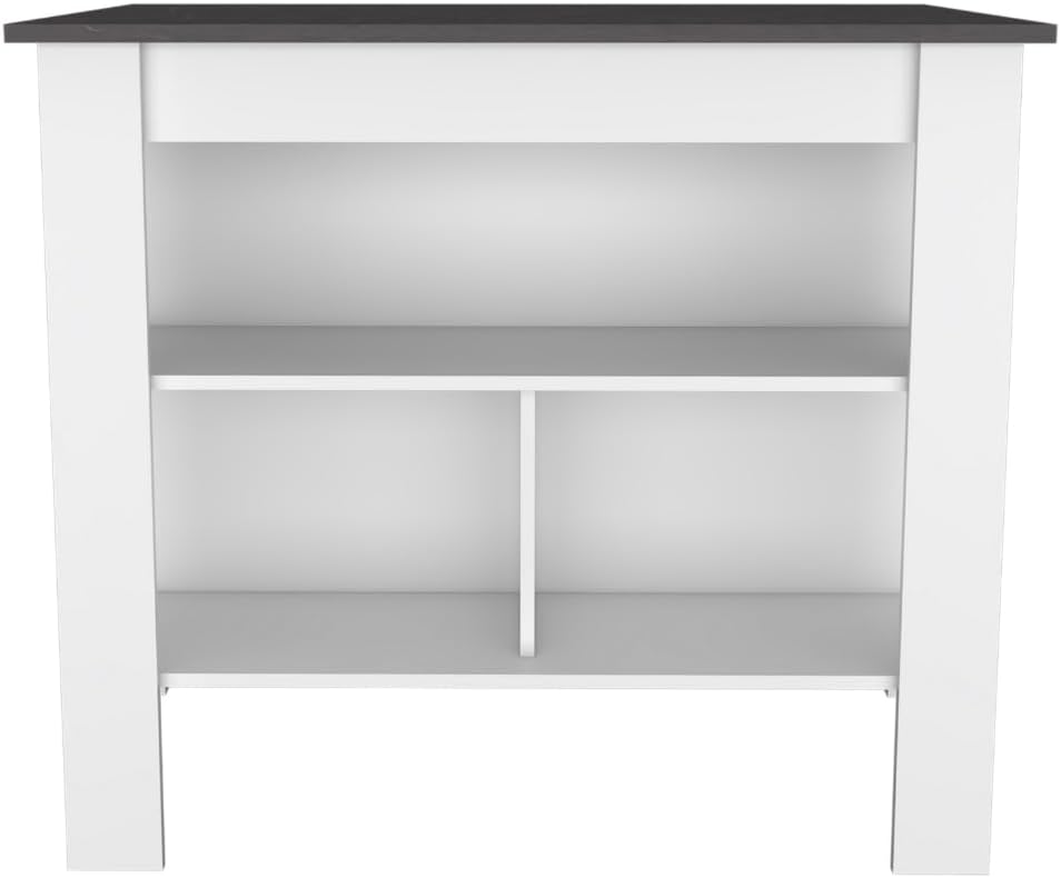 2-Piece Kitchen Set with Island and Pantry Cabinet | Includes 8 shelves and 2...