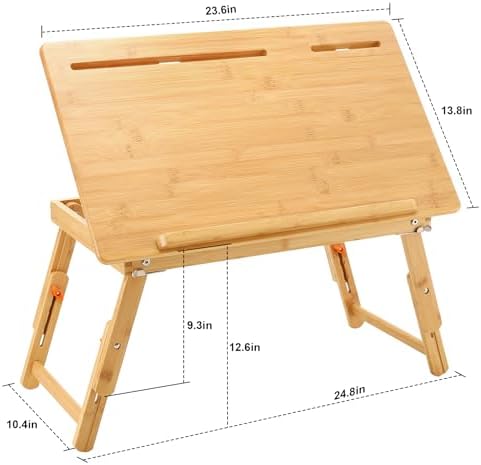Nnewvante Foldable Lap Easel for Painting with Adjustable Height & Angle