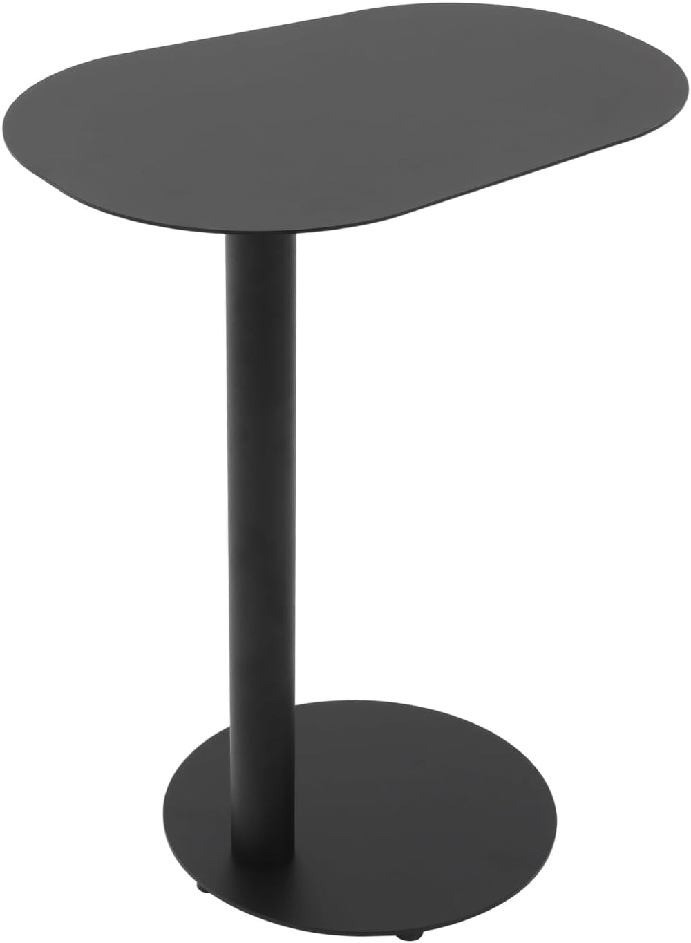 C-Shaped Side Table, H 25" Iron End Table Couch Modern Side Table Laptop...