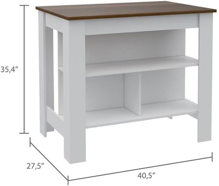 Tuhome Furniture Cala Modern Engineered Wood Kitchen Islands with Large Table...