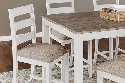 Signature Design by Ashley Skempton Counter Height Dining Table Set for 6