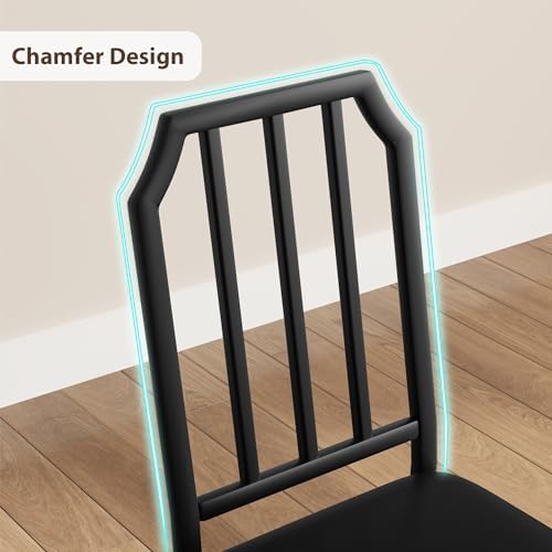 GAOMON 3-Piece Dining Table Set for 2, Modern Kitchen Table with Chamfered De...