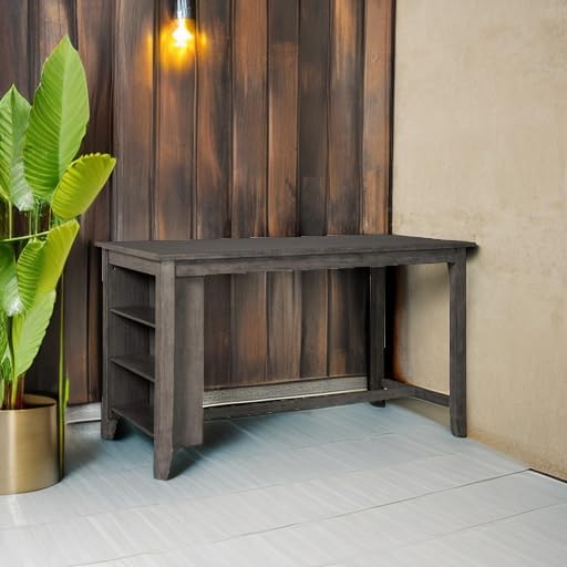 Signature Design by Ashley Caitbrook Counter Height Dining Table, Gray | Buil...