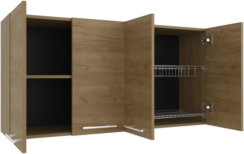 Pantry Sideboard Wall Cabinet, Saving Space Storage Cabinet for Kitchen Close...