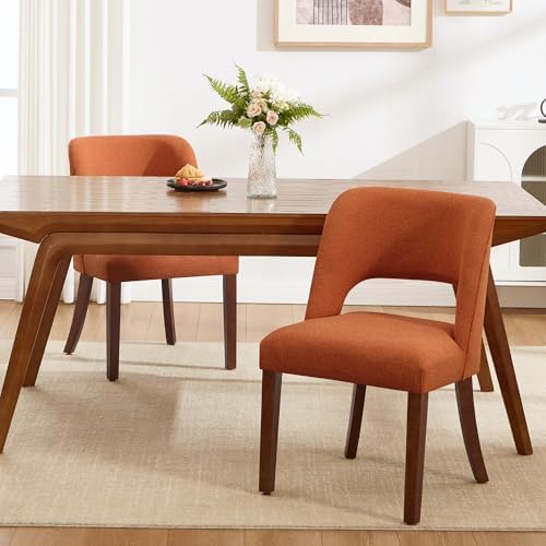 Dining Chairs Set of 2,Modern Dining Room Chairs with Thick Cushions,Upholste...