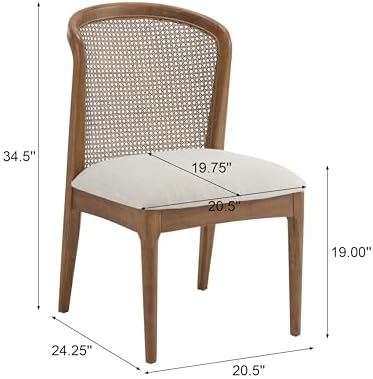 Christopher Knight Home Lilia Dining Chairs Set of 2, Modern Dining Chair wit...