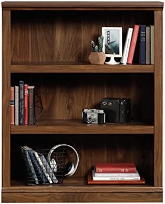 Sauder 3 Tier Book Shelf Wooden Bookcase Multipurpose Bookshelf for Home Offi...