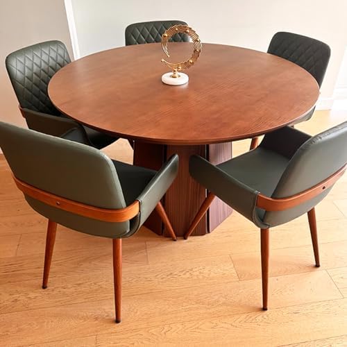LUNLING Mid Century Modern Faux Leather Dining Room Chairs,Upholstered Seat M...