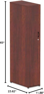 Alera alera Valencia Series Wardrobe, 11.88w x 22.78d x 65h, Medium Cherry