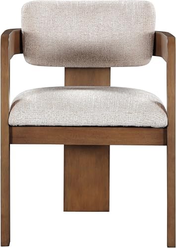 Meridian Furniture Sacha Linen Blend Dining Chair, Beige, Set of 2 | Dining C...