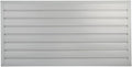 HANDIWALL (GRAY) PVC Slatwall Garage Wall Organizer, 4x2ft Heavy Duty Framed Slatwall Panel Storage Kit, Wall Mount Organizing Storage System For Slatwall Accessories