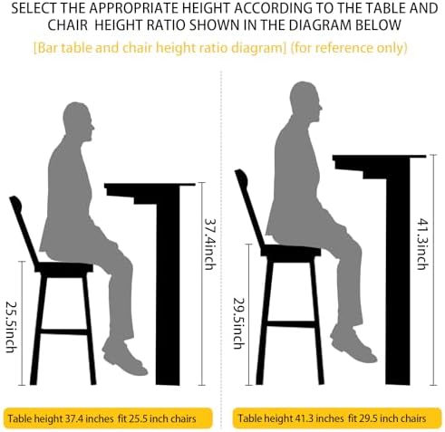 Folding Stool with Back,2 Pcs Tall Foldable Stool 29.5 Inch