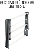 Honey-Can-Do Collapsible Clothes Drying Rack – Durable, Space-Saving Laundry & Towel Rack, Sturdy Clothing Rack for Hanging Clothes Indoors & Outdoors, Steel