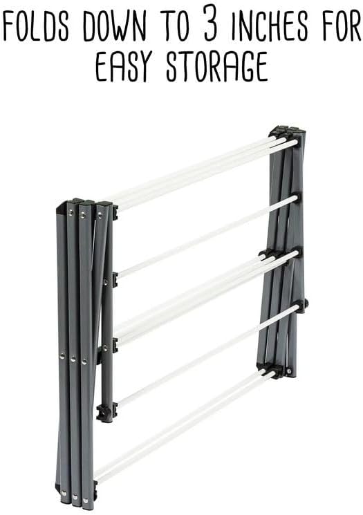 Honey-Can-Do Collapsible Clothes Drying Rack – Durable, Space-Saving Laundry & Towel Rack, Sturdy Clothing Rack for Hanging Clothes Indoors & Outdoors, Steel