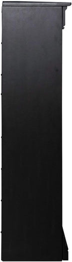 Liberty Furniture Meritage 48 Inch Bookcase for Home Office - Aged Charcoal w/Rub Thru & Caramel