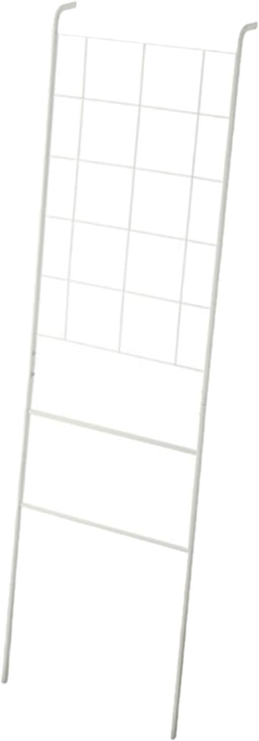 Home Leaning Ladder Rack Blanket Holder Tie Storage Home Decoration Wall Leaning Decorative Ladder for Bedroom Toilet Kitchen, White