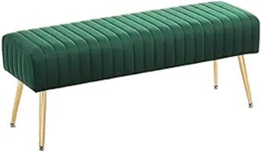 Modern Velvet Ottoman Bench Modern Upholstered Bedroom Benches Footrest Stool...